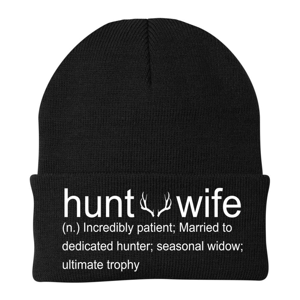 Hunter's Wife Funny Hunting Beanie