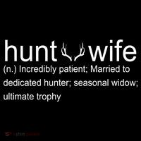 Hunter's Wife Funny Hunting Flatbill Hat