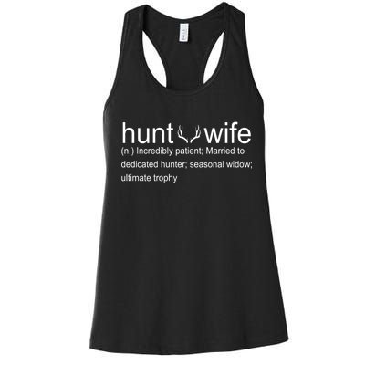 Hunter's Wife Funny Hunting Women's Racerback Tank