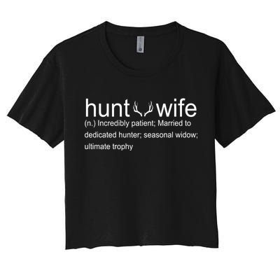 Hunter's Wife Funny Hunting Women's Crop Top Tee