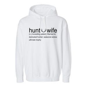 Hunter's Wife Funny Hunting Garment-Dyed Fleece Hoodie