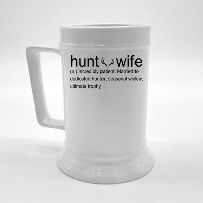 Hunter's Wife Funny Hunting Beer Stein