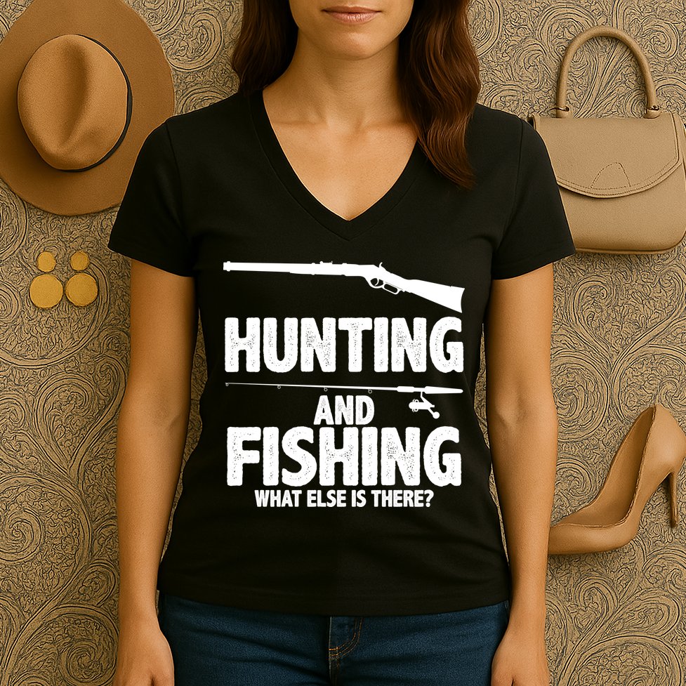 Hunting and Fishing What Else Is There Women's V-Neck T-Shirt