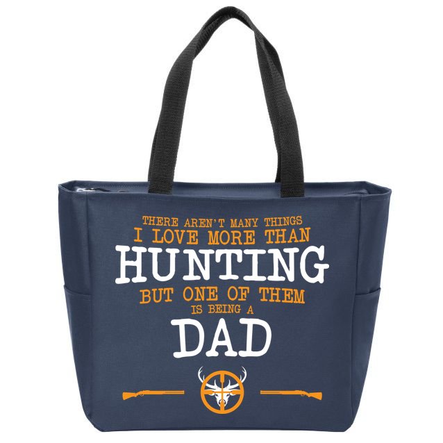 Hunting Dad Zip Tote Bag