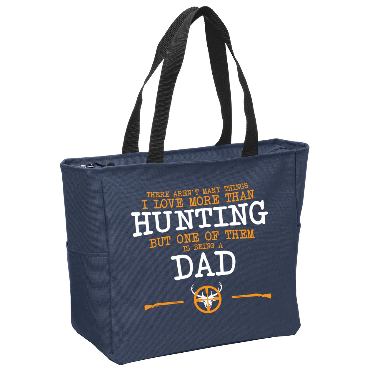 Hunting Dad Zip Tote Bag