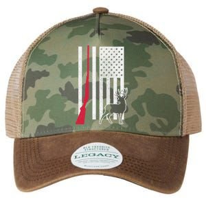 Hunting Deer Rifle Flag Legacy Tie Dye Trucker Hat