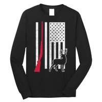 Hunting Deer Rifle Flag Long Sleeve Shirt
