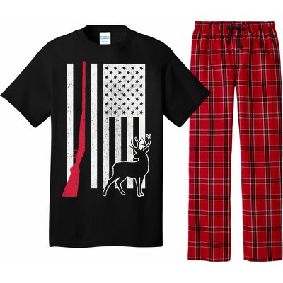 Hunting Deer Rifle Flag Pajama Set