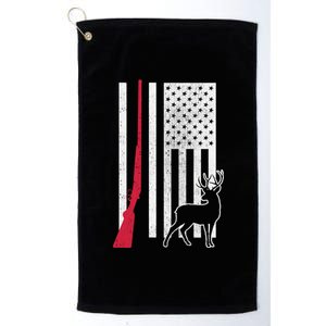 Hunting Deer Rifle Flag Platinum Collection Golf Towel