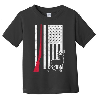 Hunting Deer Rifle Flag Toddler T-Shirt