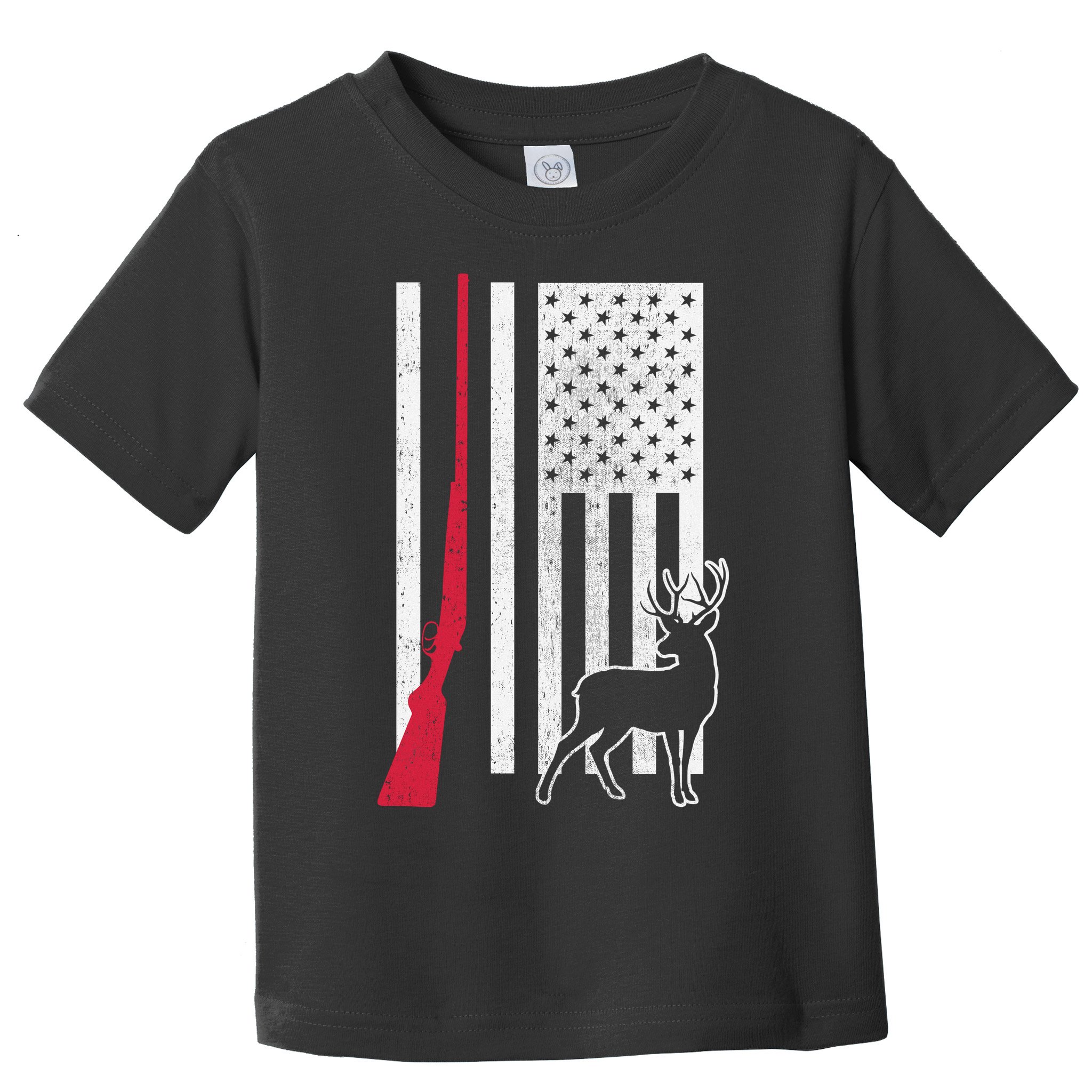 Hunting Deer Rifle Flag Toddler T-Shirt