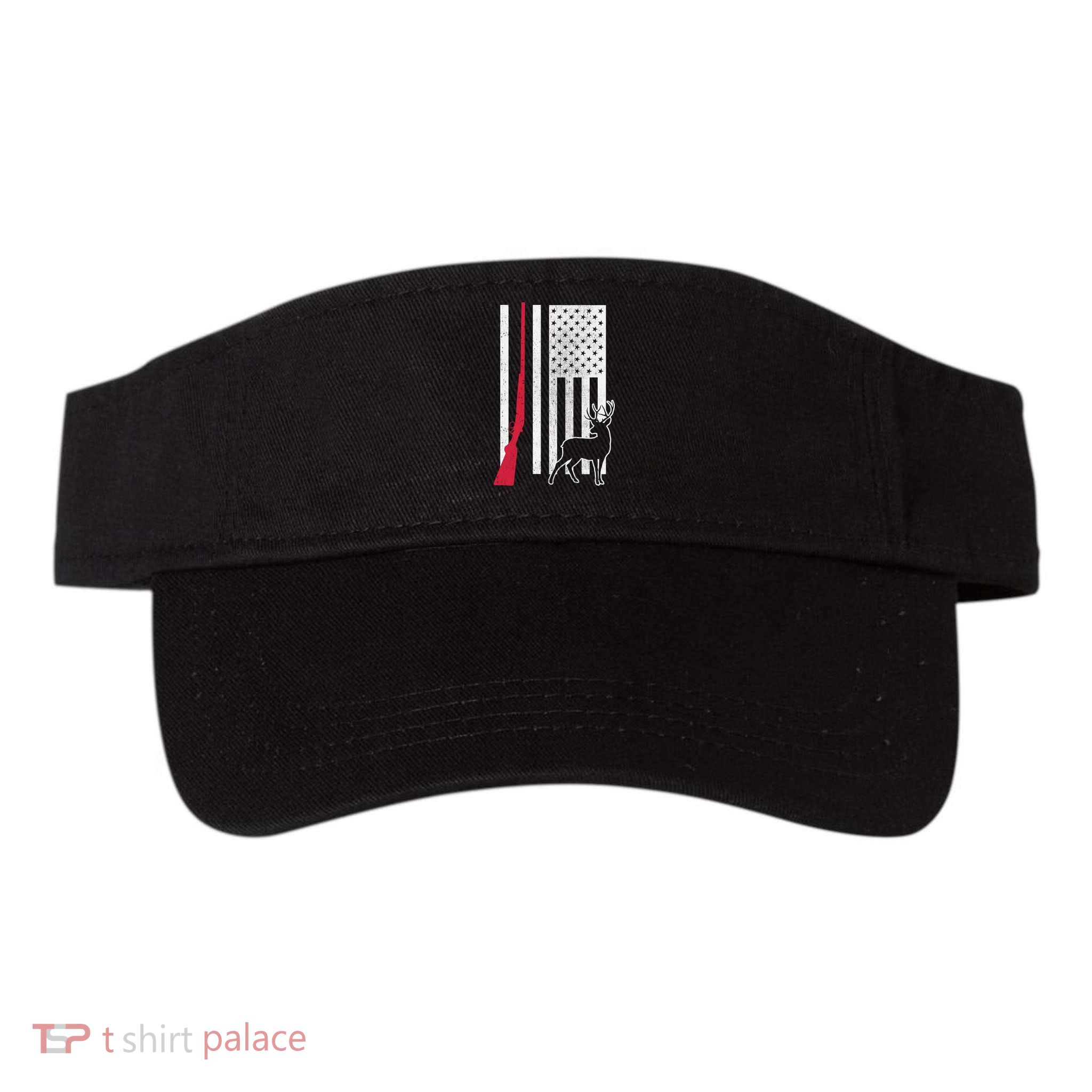 Hunting Deer Rifle Flag Visor