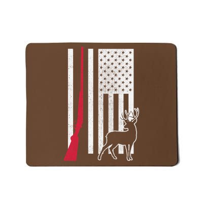 Hunting Deer Rifle Flag Mousepad