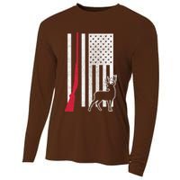 Hunting Deer Rifle Flag Cooling Performance Long Sleeve Crew