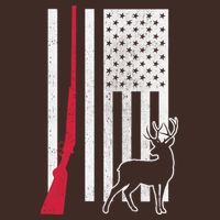 Hunting Deer Rifle Flag Poster