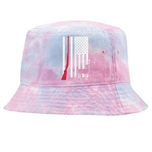 Hunting Deer Rifle Flag Tie-Dyed Bucket Hat