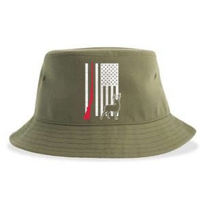 Hunting Deer Rifle Flag Sustainable Bucket Hat