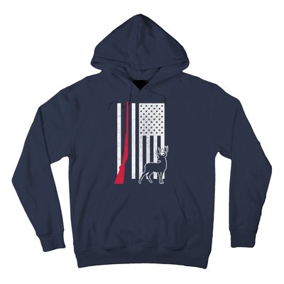 Hunting Deer Rifle Flag Hoodie