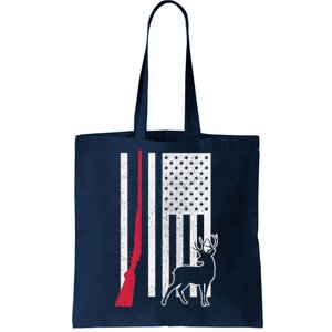 Hunting Deer Rifle Flag Tote Bag