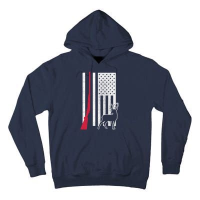 Hunting Deer Rifle Flag Tall Hoodie