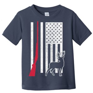 Hunting Deer Rifle Flag Toddler T-Shirt