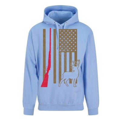 Hunting Deer Rifle Flag Unisex Surf Hoodie