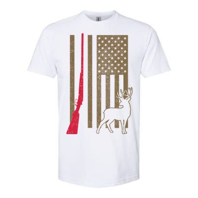 Hunting Deer Rifle Flag Softstyle® CVC T-Shirt