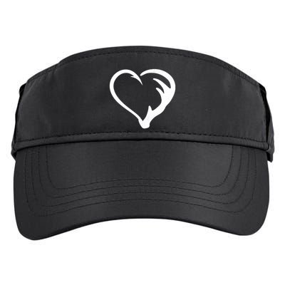 Hunting Fishing Antler Heart Hunter Adult Drive Performance Visor
