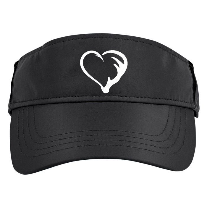 Hunting Fishing Antler Heart Hunter Adult Drive Performance Visor