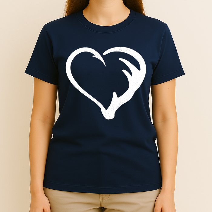 Hunting Fishing Antler Heart Hunter T-Shirt