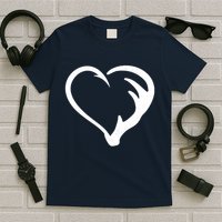 Hunting Fishing Antler Heart Hunter T-Shirt