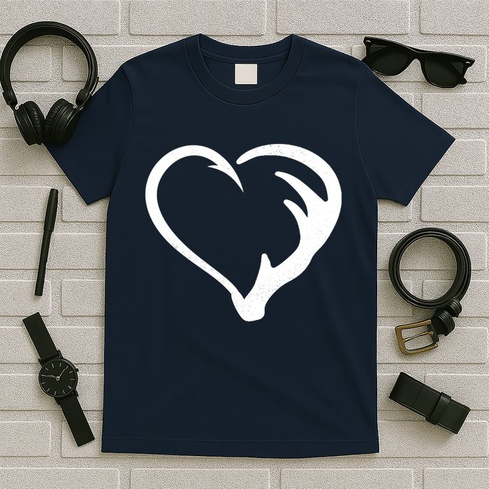 Hunting Fishing Antler Heart Hunter T-Shirt