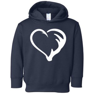 Hunting Fishing Antler Heart Hunter Toddler Hoodie