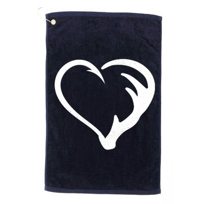 Hunting Fishing Antler Heart Hunter Golf Towel