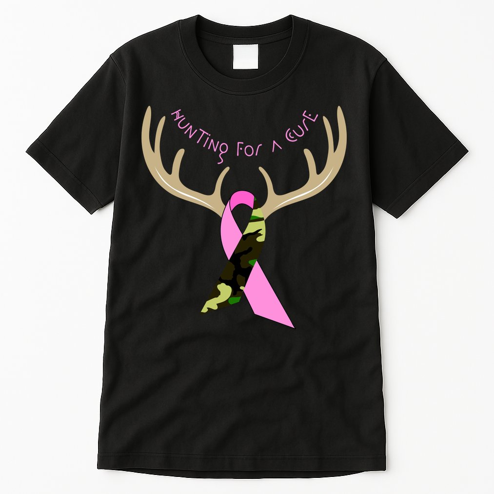 Hunting For A Cure Breast cancer Tall T-Shirt