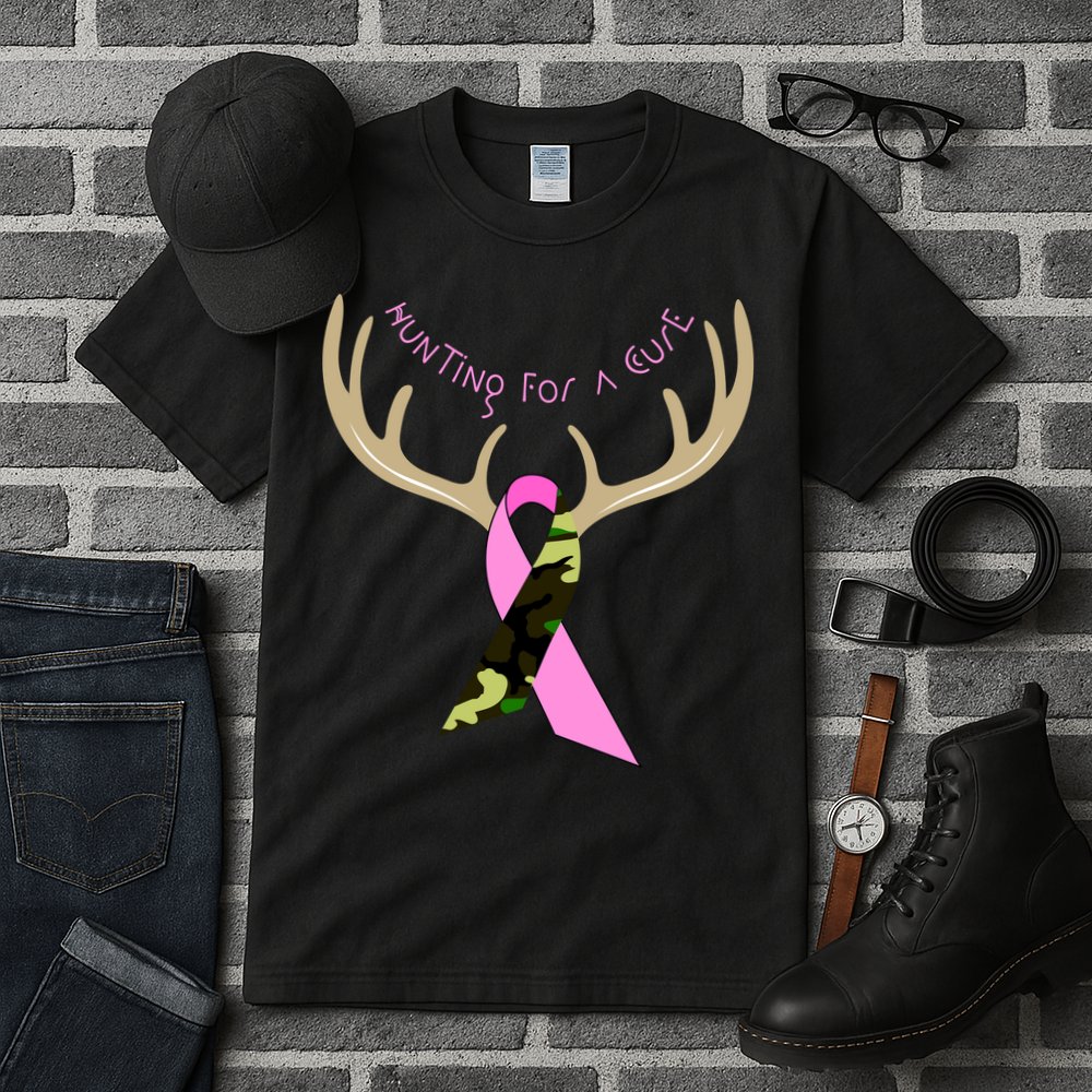 Hunting For A Cure Breast cancer Tall T-Shirt