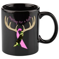 Hunting For A Cure Breast cancer 11oz C Handle Ceramic Mug