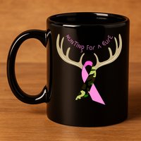 Hunting For A Cure Breast cancer 11oz C Handle Ceramic Mug