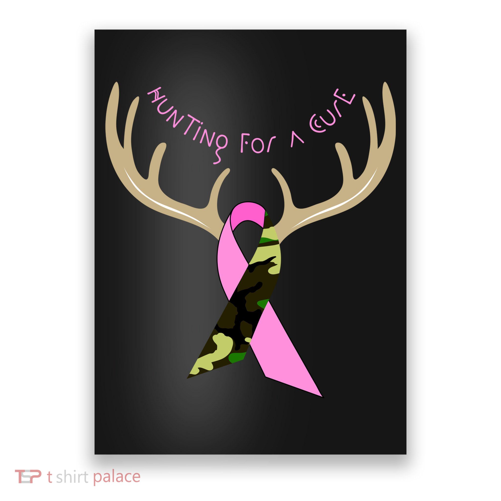 Hunting For A Cure Breast cancer Poster