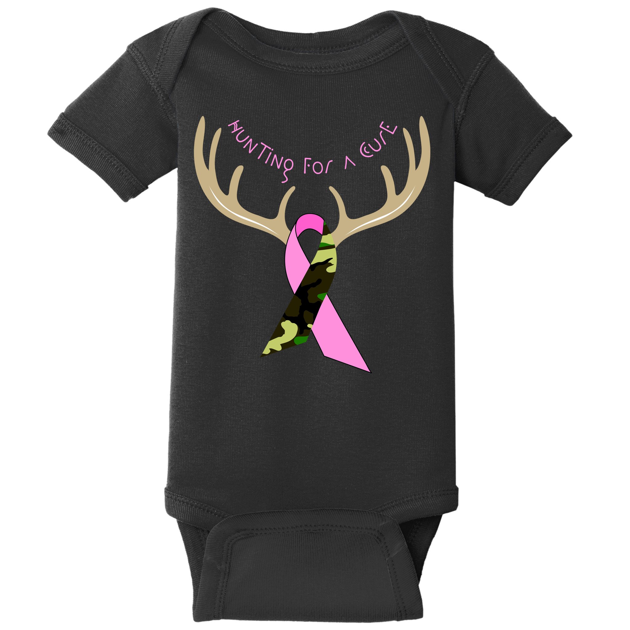 Hunting For A Cure Breast cancer Baby Bodysuit