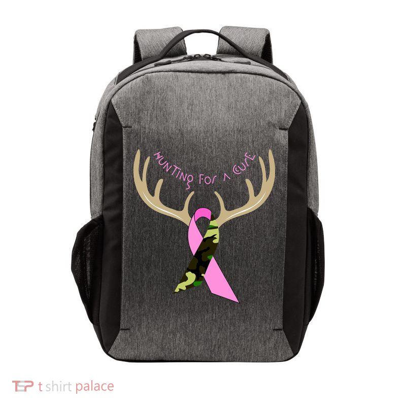 Hunting For A Cure Breast cancer Vector Backpack