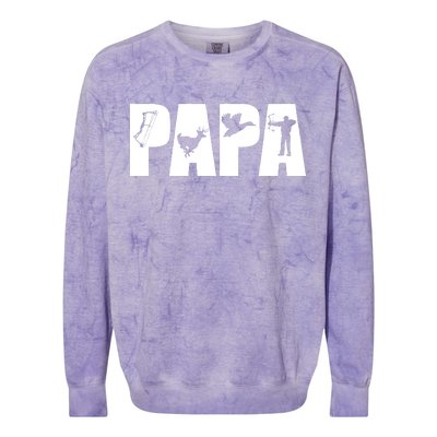 Hunting Papa Colorblast Crewneck Sweatshirt