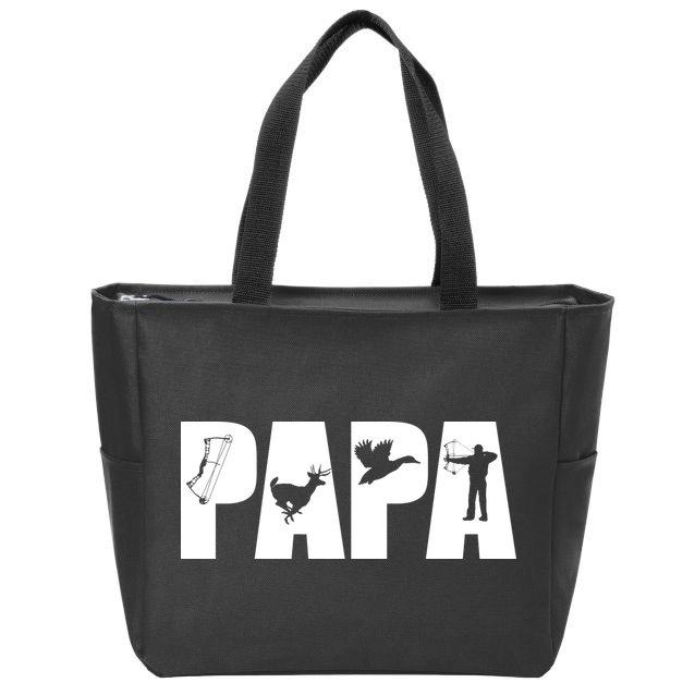 Hunting Papa Zip Tote Bag