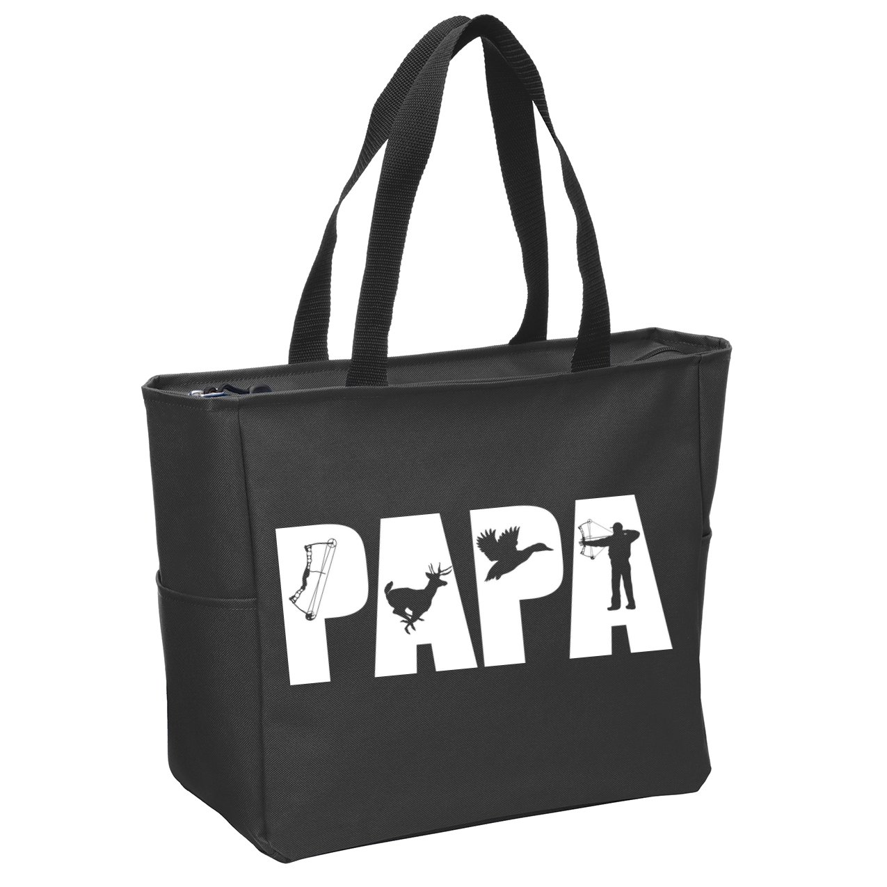 Hunting Papa Zip Tote Bag