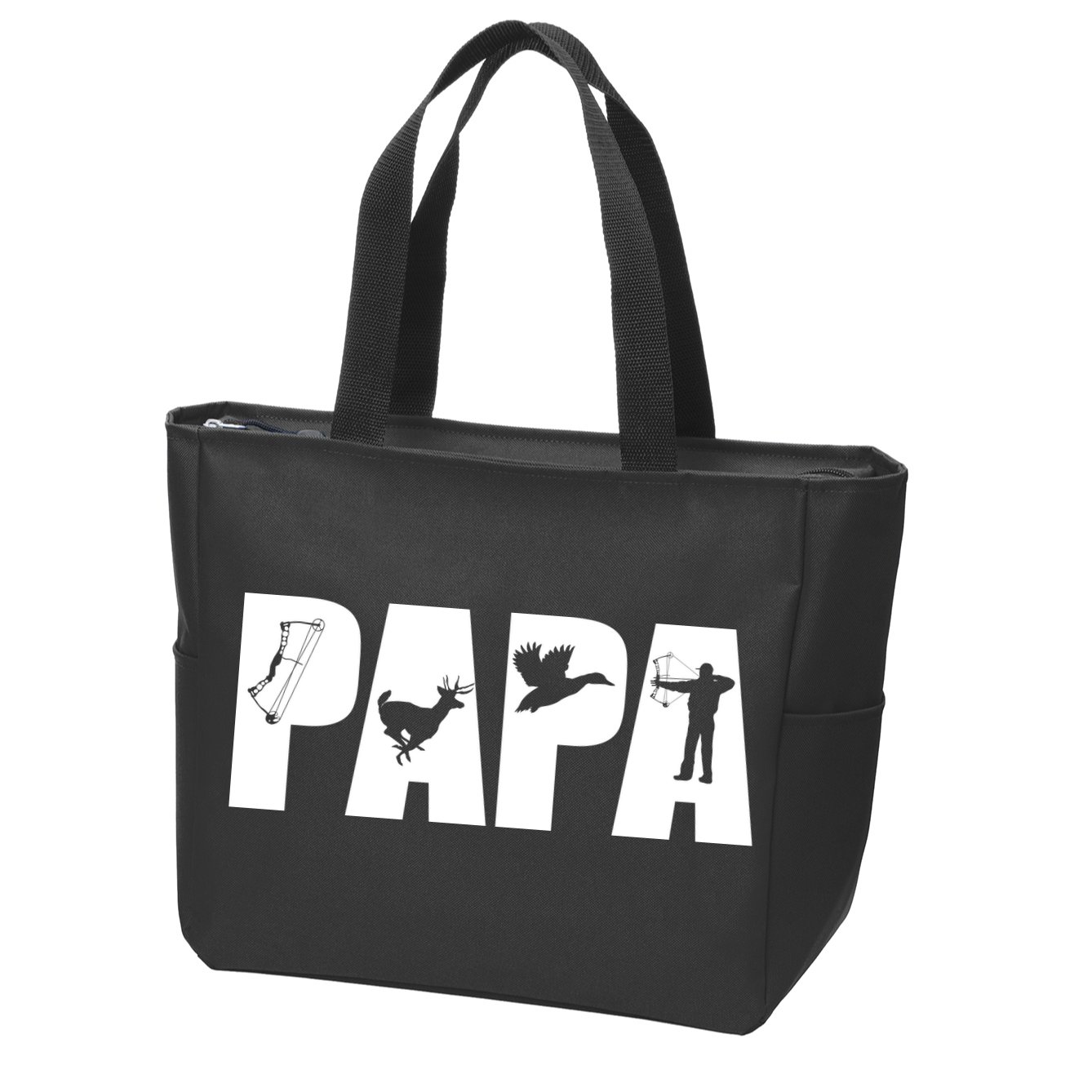 Hunting Papa Zip Tote Bag