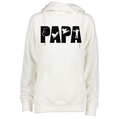 Hunting Papa Womens Funnel Neck Pullover Hood