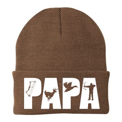 Hunting Papa Knit Cap Winter Beanie