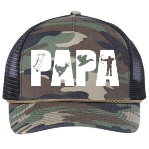 Hunting Papa Retro Rope Trucker Hat Cap