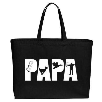 Hunting Papa Cotton Canvas Jumbo Tote