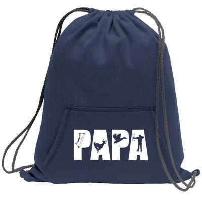 Hunting Papa Sweatshirt Cinch Pack Bag